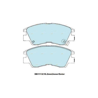 4WD Front Disc Brake Pad Set for Mitsubishi Pajero (1987 - 1991)