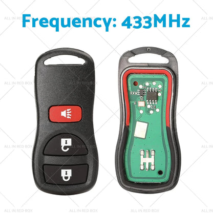Remote Flip Key for Nissan X-Trail T30 (2002-2007) 433MHz Replacement
