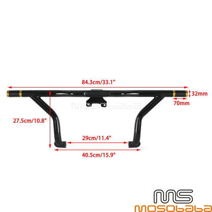 Chrome Highway Engine Guard Crash Bar for Harley Road Glide, Street Glide (2015-2023)