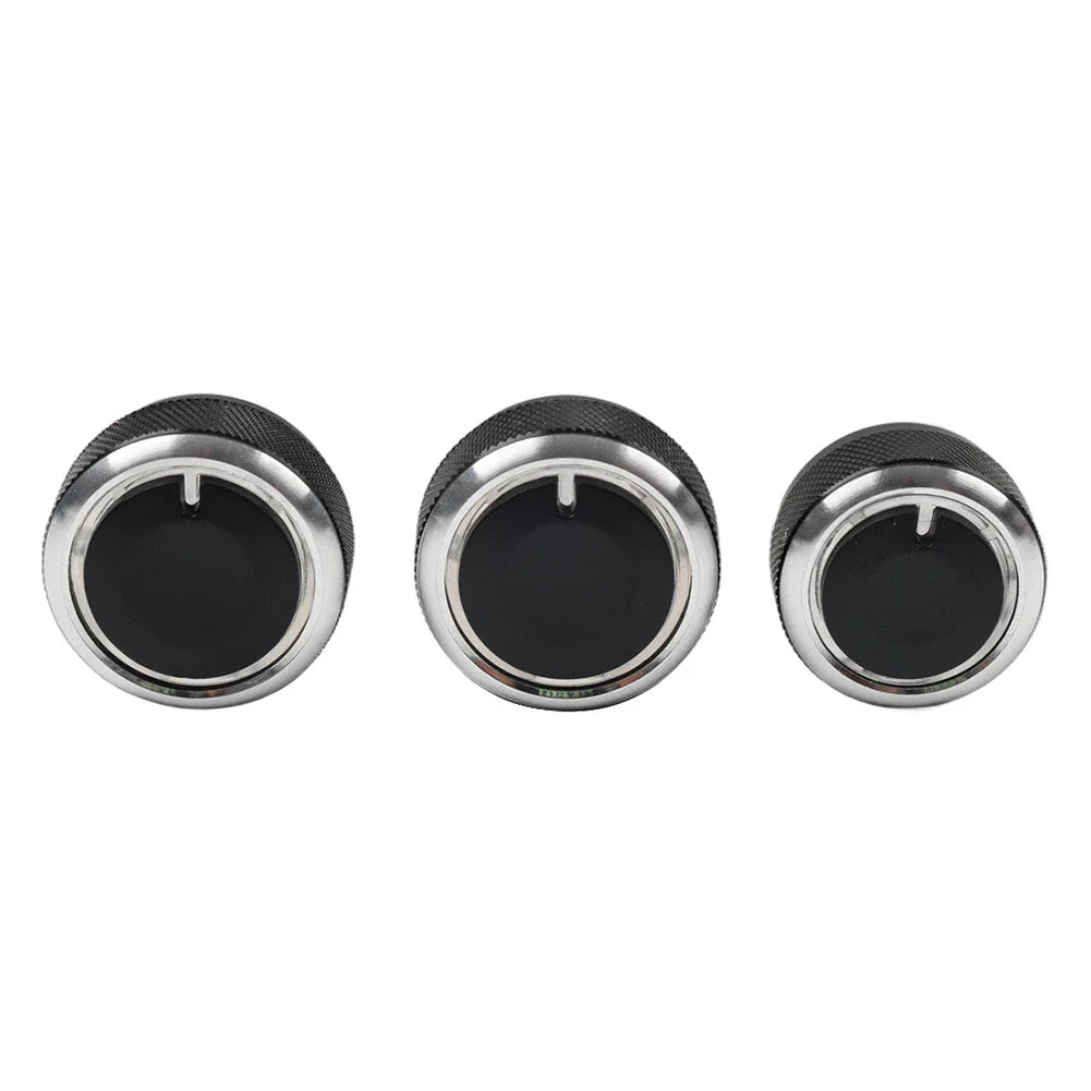 3 x ABS Air Conditioning Knob Switch Decor for VW Polo (2004-2013)