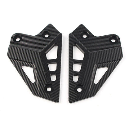 CNC Black Rear Foot Peg Heel Guard Covers for Kawasaki Z900 (2017-2019)