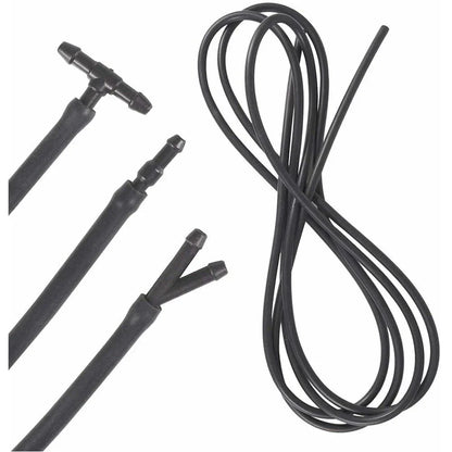 Windshield Wiper Washer Nozzle Hose Kit 4m 12 Connector Black/White