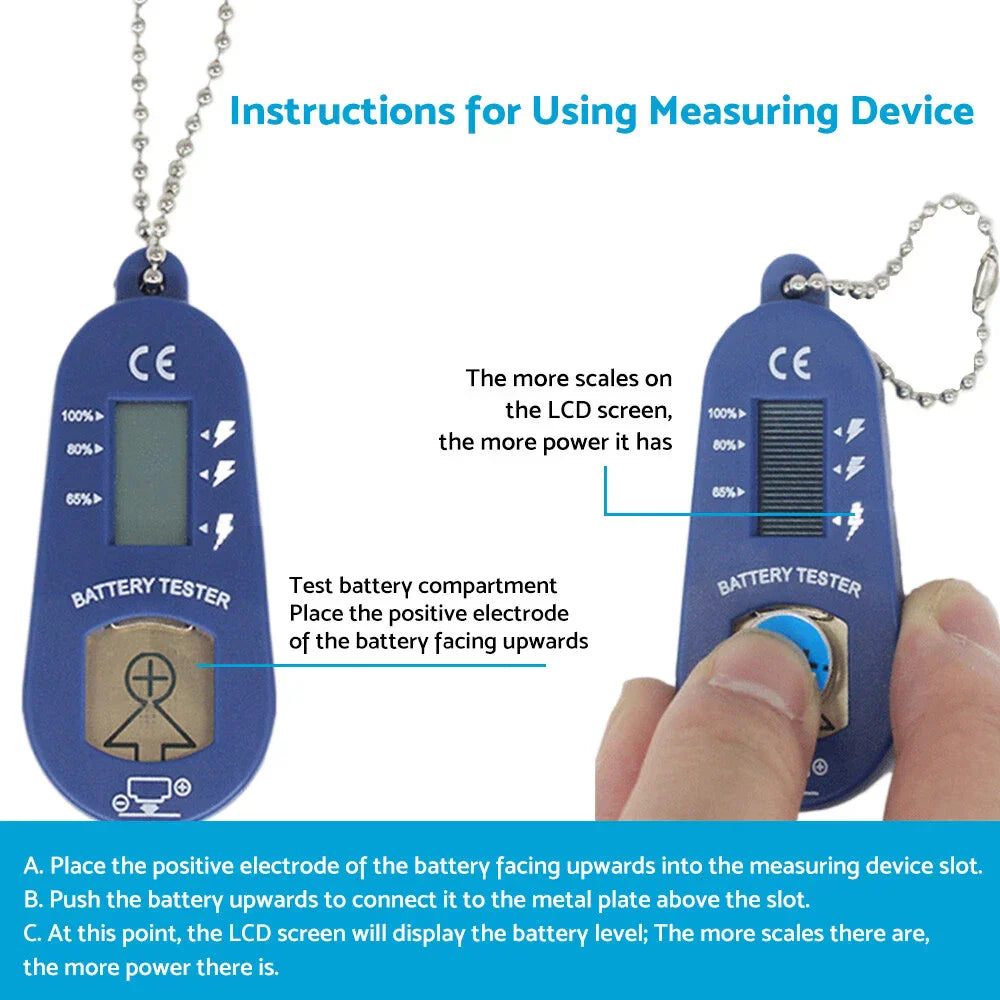 Battery Tester for Hearing Aids with LCD Screen Display