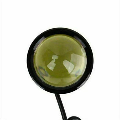 2 x LED White Fish Eye Car DRL 15W Projector Lens Fog Lamps Daytime Running Light