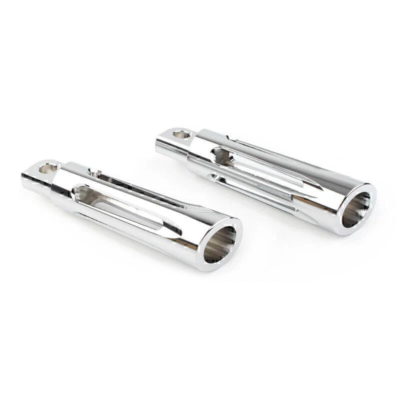 CNC Chrome Foot Pegs for Harley Touring Sportster Dyna Softail