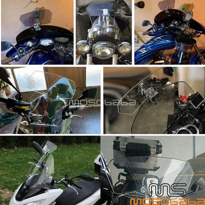 Windshield Extension Air Deflector for Harley Honda Aprilia