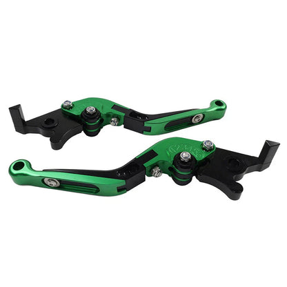 CNC Green Extendable Brake Clutch Levers for Yamaha FJR1300, XJR1300 (04-20)