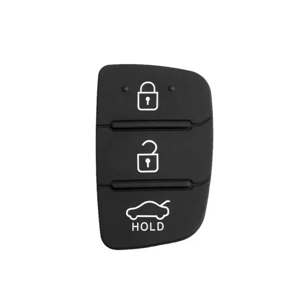 Silicone Key Shell Button Pad 3 x Buttons for Hyundai Sonata, Elantra (2011-2020)