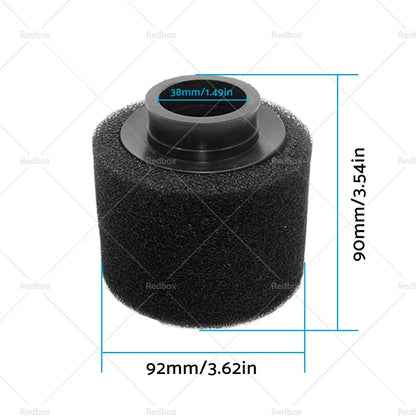 38mm Foam Pod Air Filter for 125cc 140cc PIT PRO Quad Dirt Bike ATV