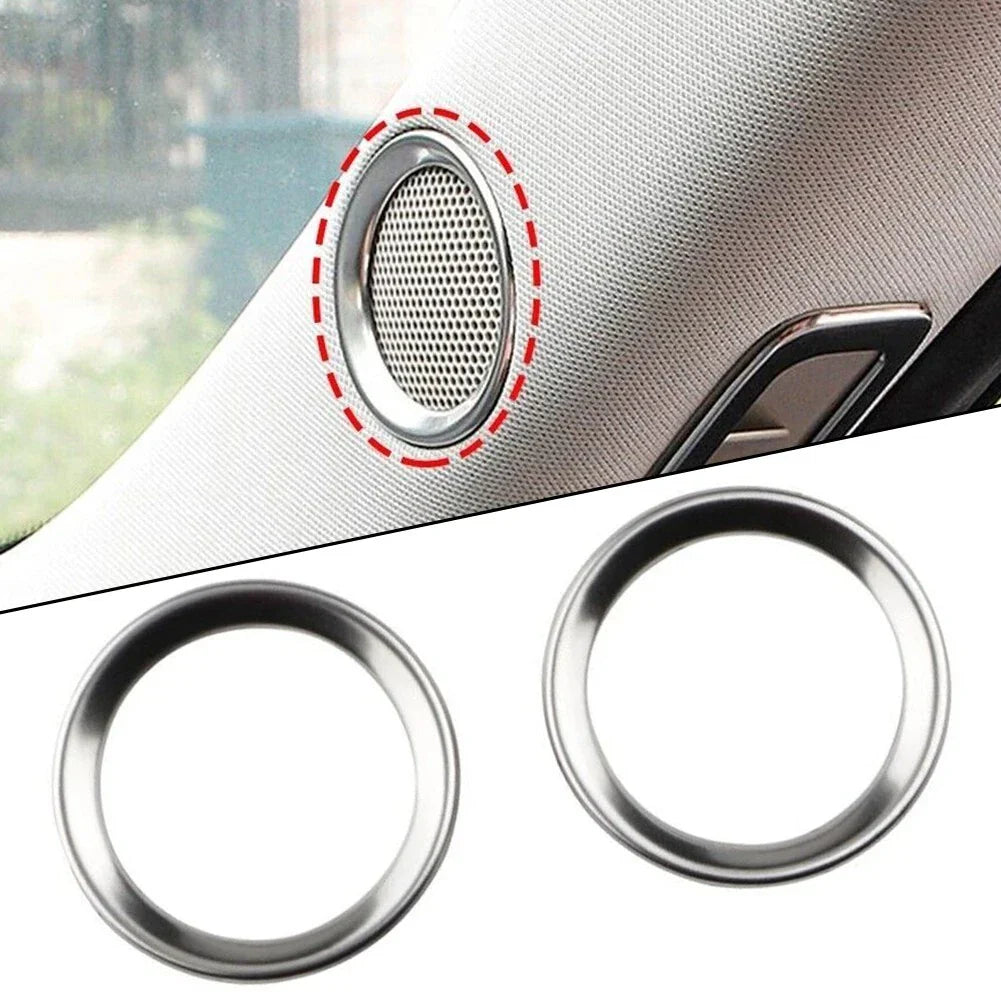 2 x Car A Pillar Speaker Ring Frame Sound Circle Trim for Mazda CX-5 (2017–2022)