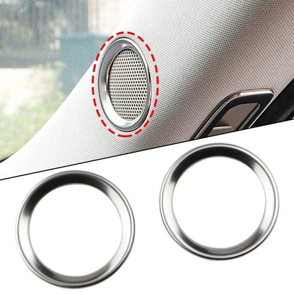 2 x Car A Pillar Speaker Ring Frame Sound Circle Trim for Mazda CX-5 (2017–2022)