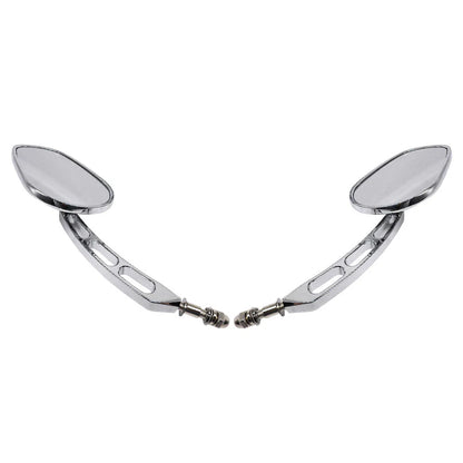 Chrome Rear-View Mirrors for Harley Road Street Glide Sportster Dyna Softail (2006-2023)