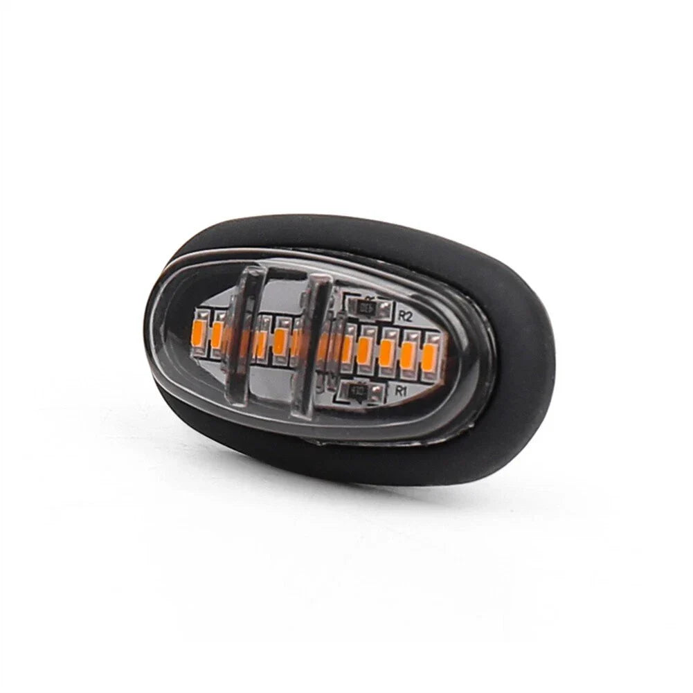 3 x Amber Smoked LED Front Grille Lamps for Ford F-150 Raptor Style
