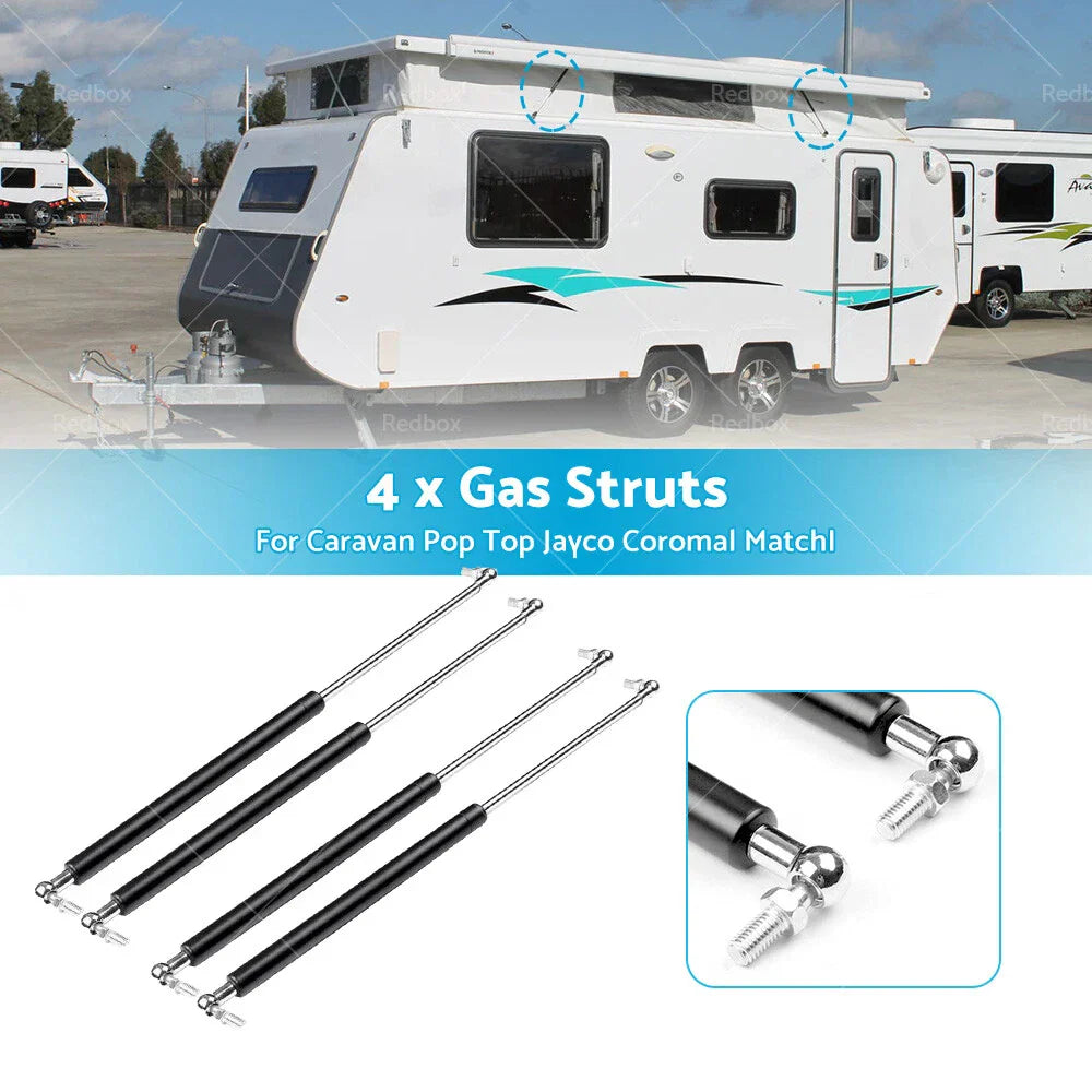 4 x Gas Struts 825mm 330N for Jayco Coromal Caravan Pop Top