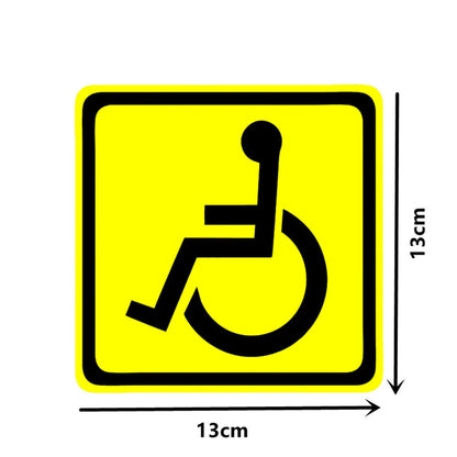 Handicap Sign Wheelchair Accessible Car Decal Sticker 13cm x 13cm