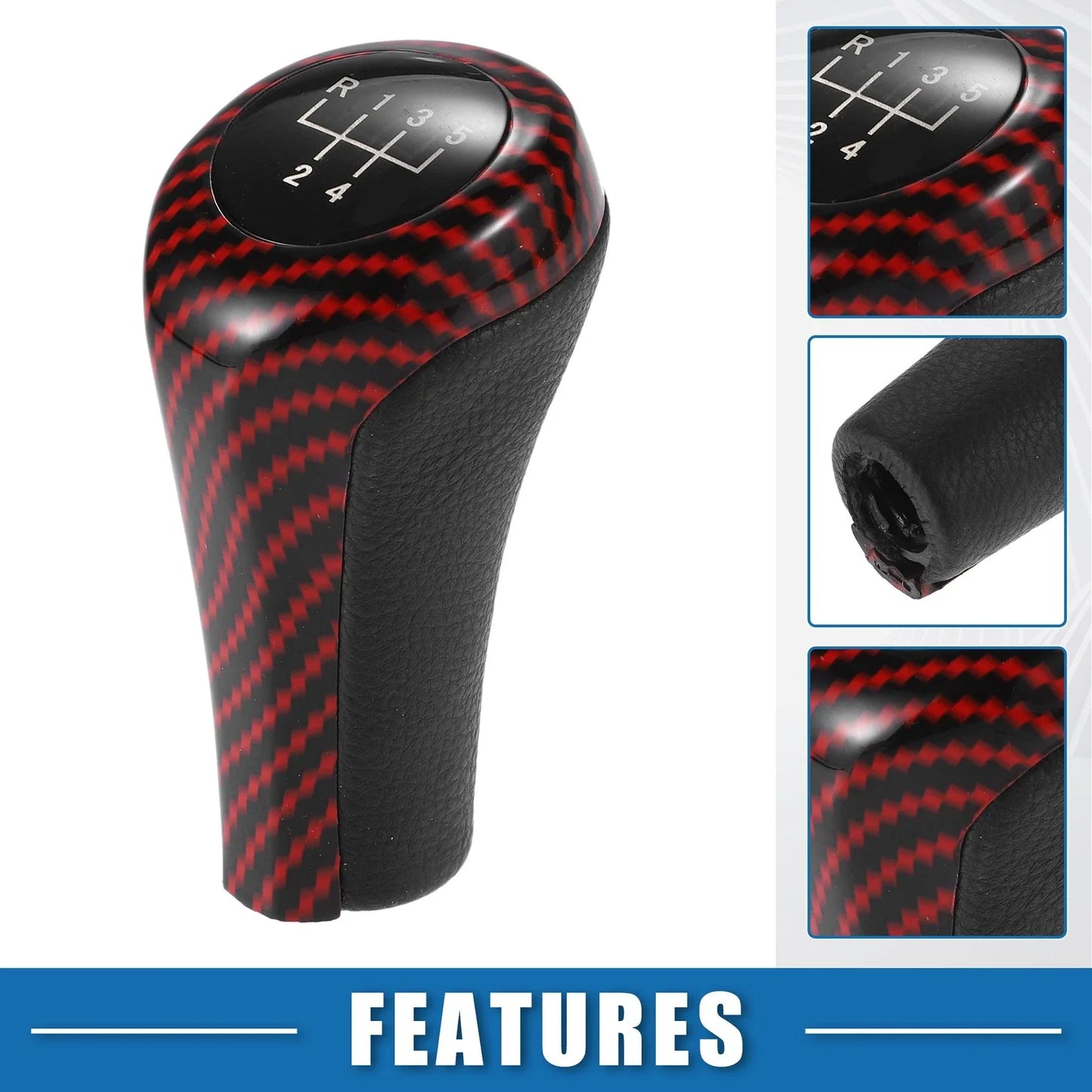 5-Speed Manual Gear Shift Knob for BMW 1/3/5/6 E81 E82 E87 (2004-2010)