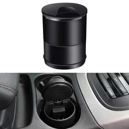 Ash Tray Black Car Garbage Coin Storage Cup Container Simple and Convenient