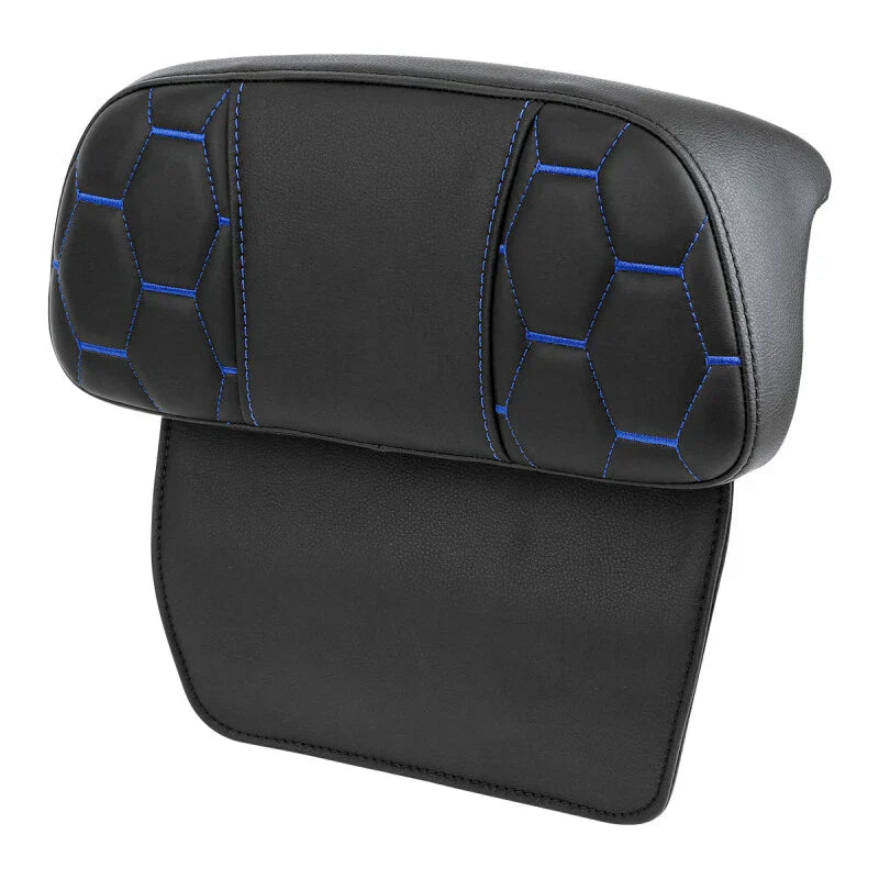 Driver Passenger Seat Backrest for Harley Street Glide (2014-2023) Blue Stitch