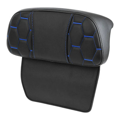 Driver Passenger Seat Backrest for Harley Street Glide (2014-2023) Blue Stitch