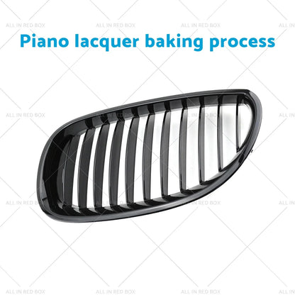 Gloss Black Front Grille for BMW E60 E61 5 Series (2003-2010)