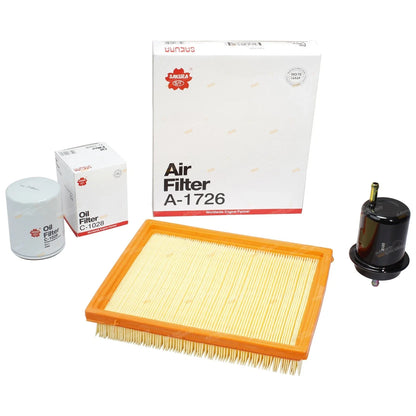 Oil Air Fuel Filter Service Kit for Courier 2.6L G6 4cyl (1996-2006)