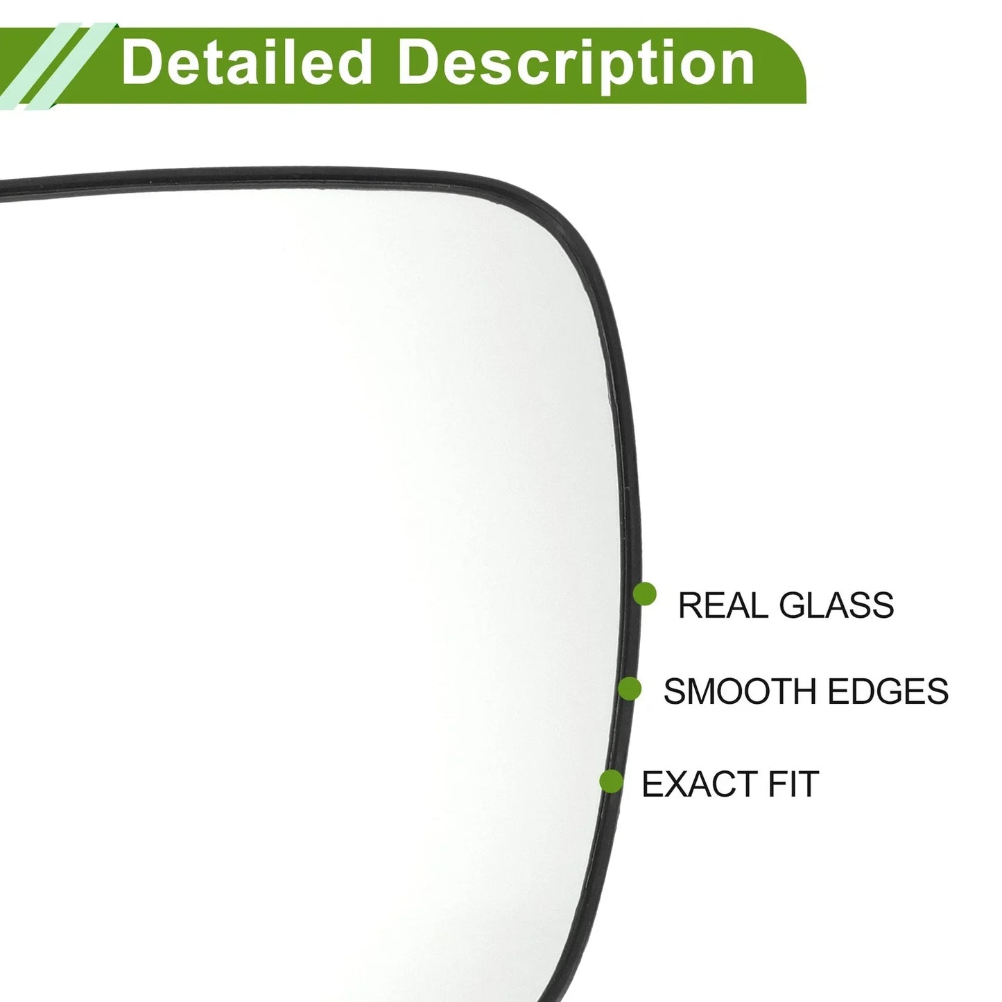 Heated Left Side Mirror Glass for HYUNDAI I30 GD (2012-2017)