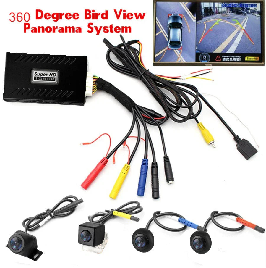360° Waterproof Rear View Camera System for Universal Vehicles