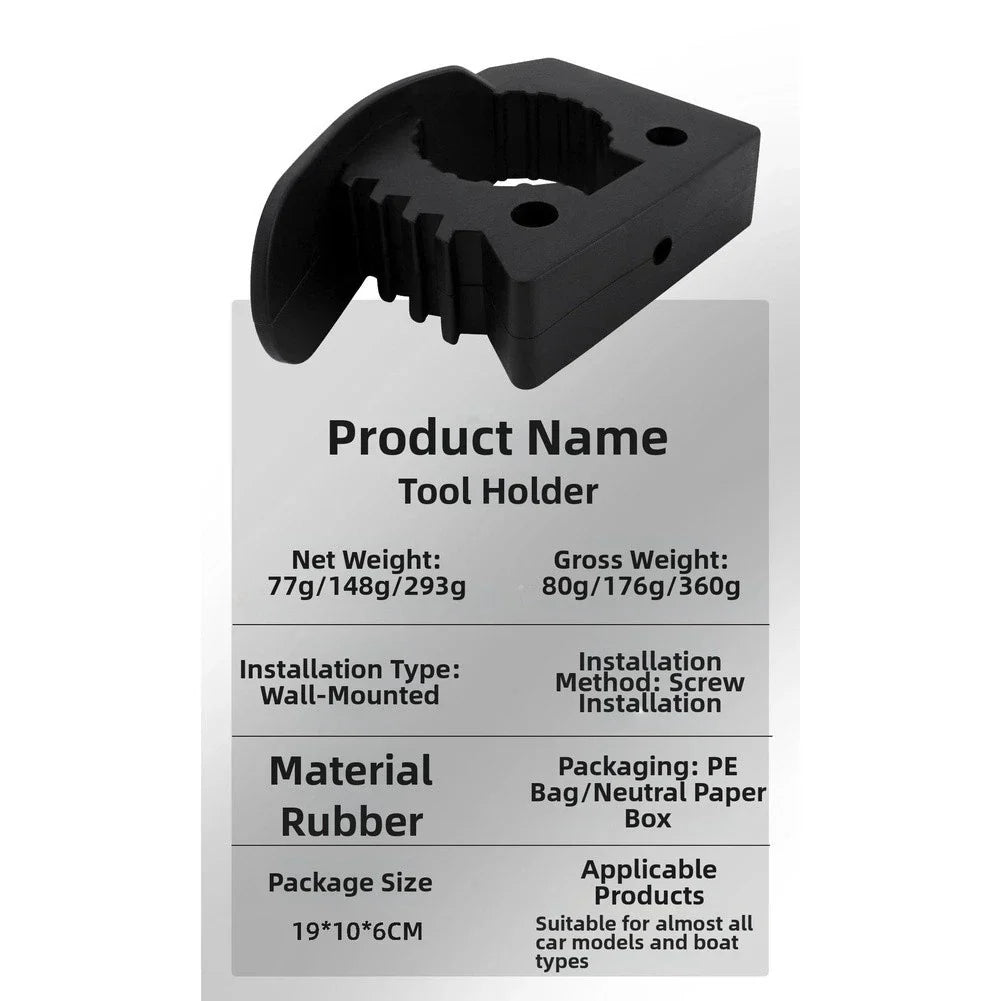 Multipurpose Rubber Clamp Holder / 3 to 4 cm / Cars RVs ATVs