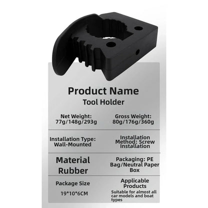 Multipurpose Rubber Clamp Holder / 3 to 4 cm / Cars RVs ATVs