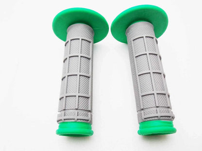 Hand Grip Set for Suzuki RMX250 Green Grey (No Year Specified)