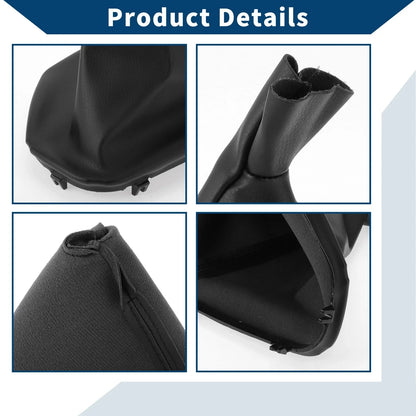 1 x Gear Shift Stick Gaiter Black Leather for BMW E39 (1995 - 2004)