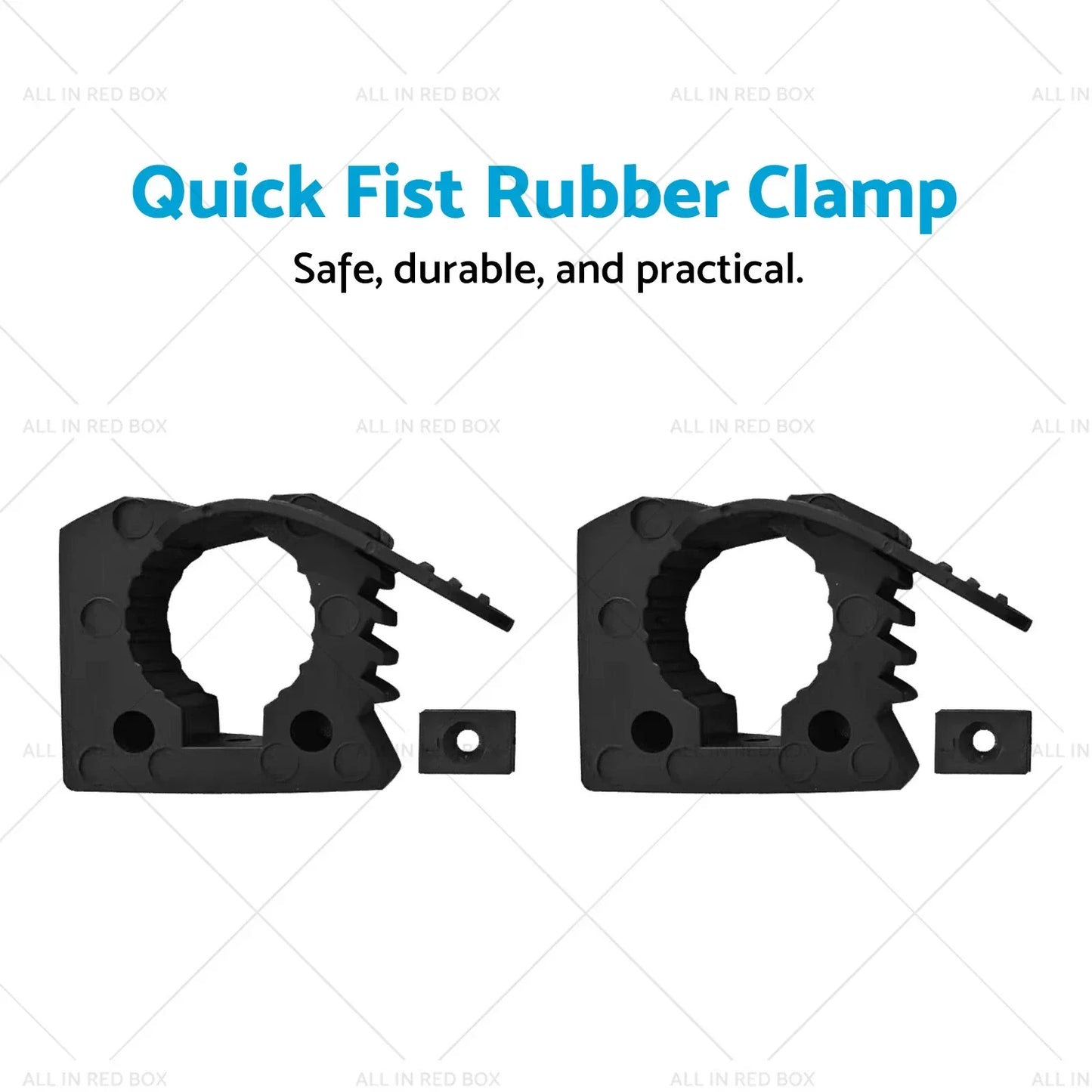 Rubber Clamps for Car Shovel Axe Retainer Holder 25-45mm