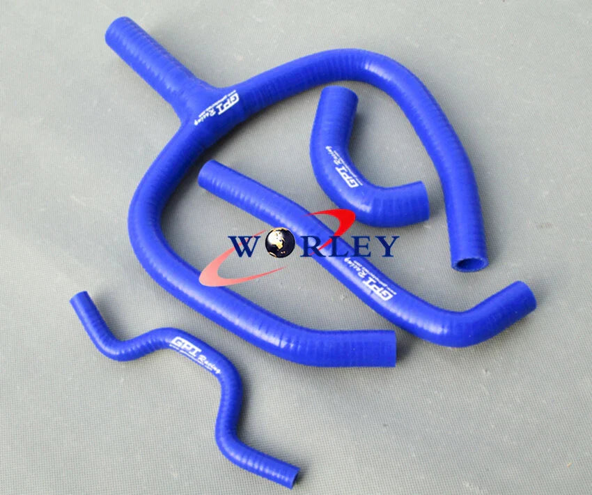 Silicone Radiator Y Hose Blue for Kawasaki KXF 250 KX250F (2009-2016)