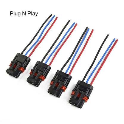 4x Power Bus Bar Plug-Pigtail Wire Plug-Connector Adapter Set for Polaris Pulse