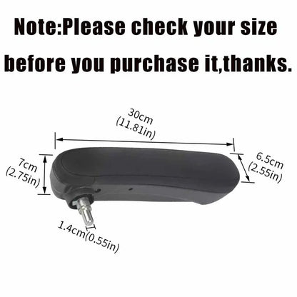 Front Right Seat Armrest for Fiat 500 Black (2016-2019)