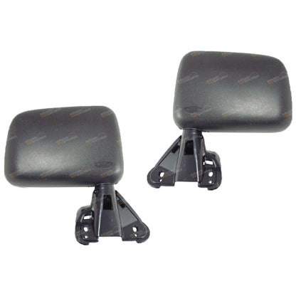 2 x LH+RH Black Manual Door Mirrors Pair for Toyota Hilux (1983–2004)