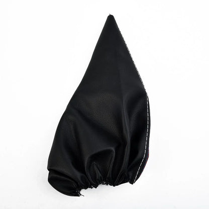 Set Gear Shift Knob and Handbrake Gaiter Black PU Leather for 3 Series E36