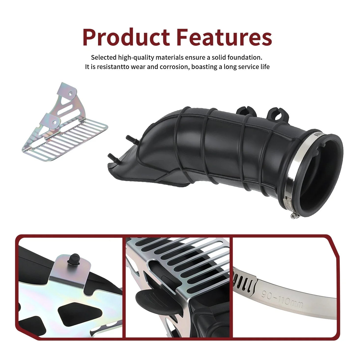 Clutch Air Duct Boot with Clamp for Polaris Ranger 900-1000 (2010–2014)
