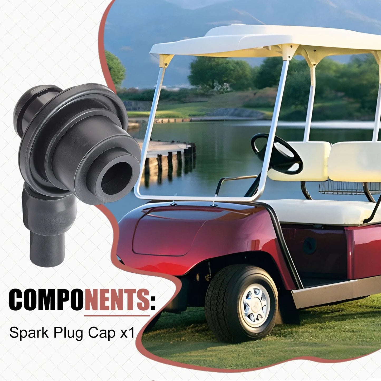 Spark Plug Cap for Yamaha Golf Cart G16-G28