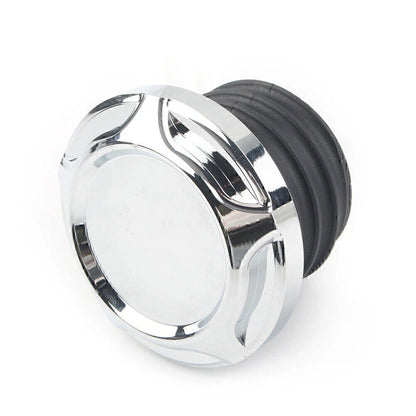 CNC Cut Chrome Gas Cap for Harley Dyna Softail