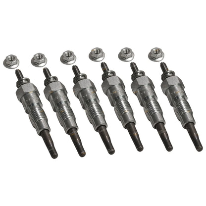 6 Glow Plugs for MQ MK160 Patrol SD33 3.3L Diesel Inc Turbo (1988 - 1998)