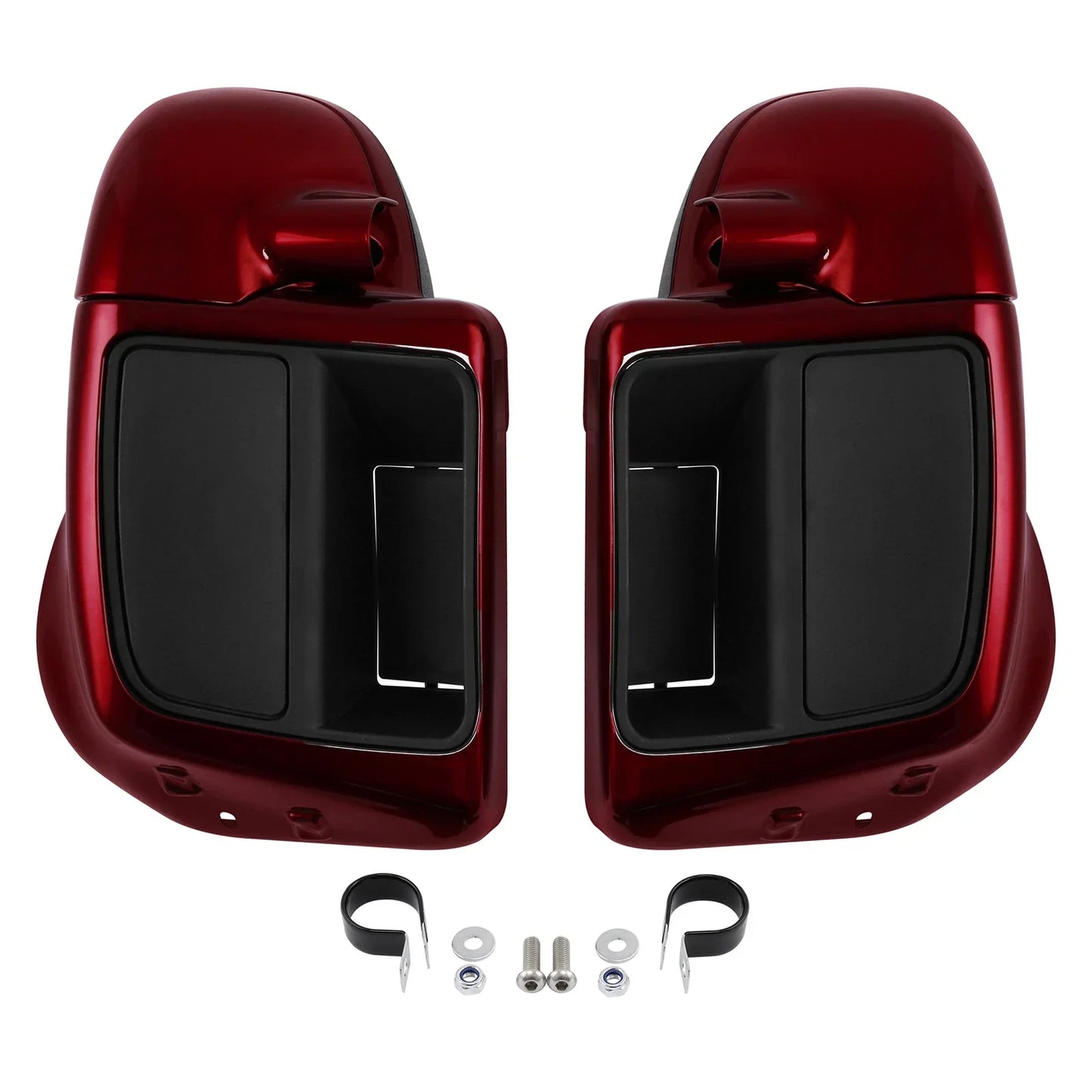 Lower Vented Fairings for Harley Street Road Glide (2014-2025) Velocity Red Sunglo