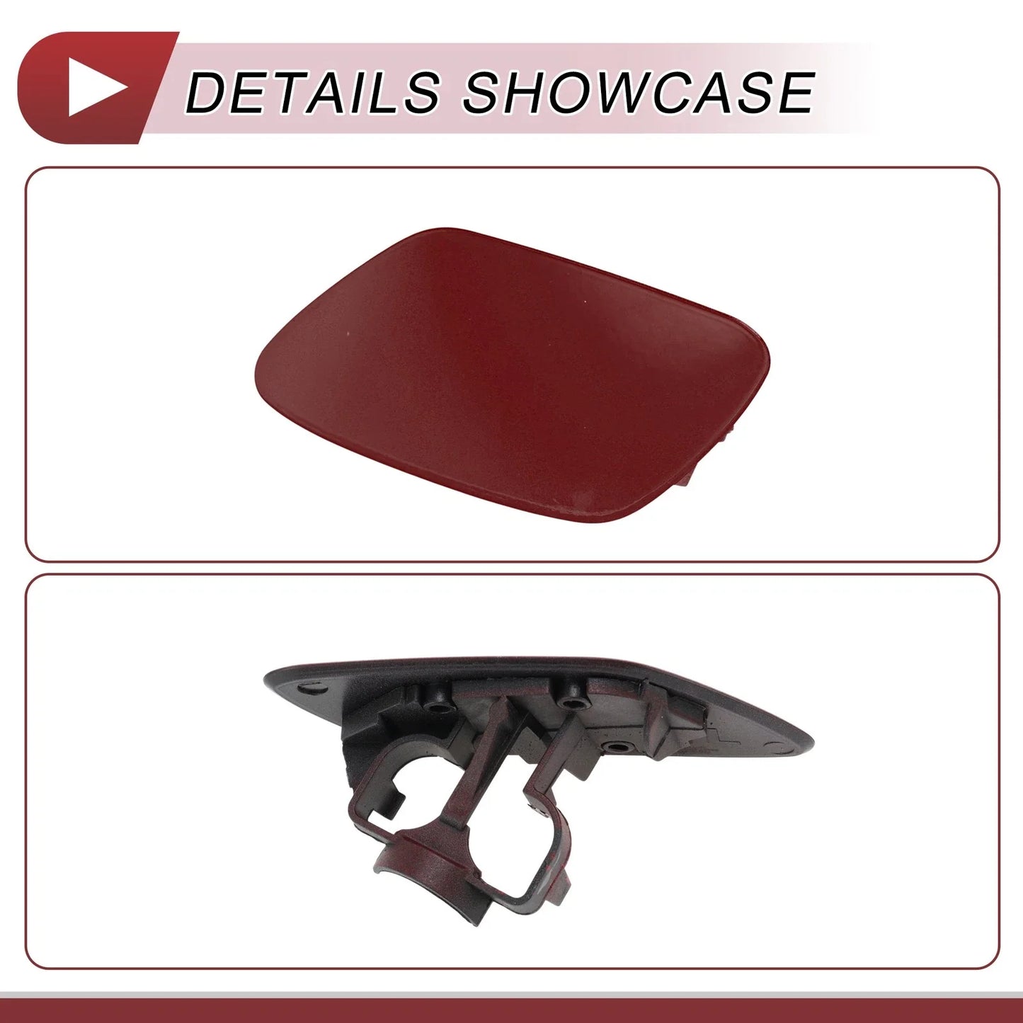 Bumper Trim Nozzle Cover Dark Red for BMW Z4 (2009-2016)