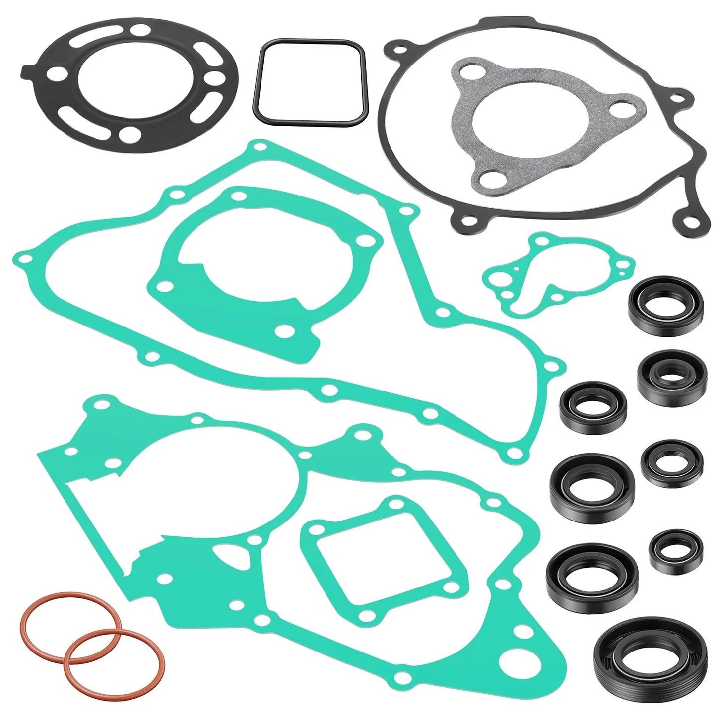 Engine Top Bottom End Gasket W/ Oil Seal for Honda CR85R CR85RB (2003-2007)