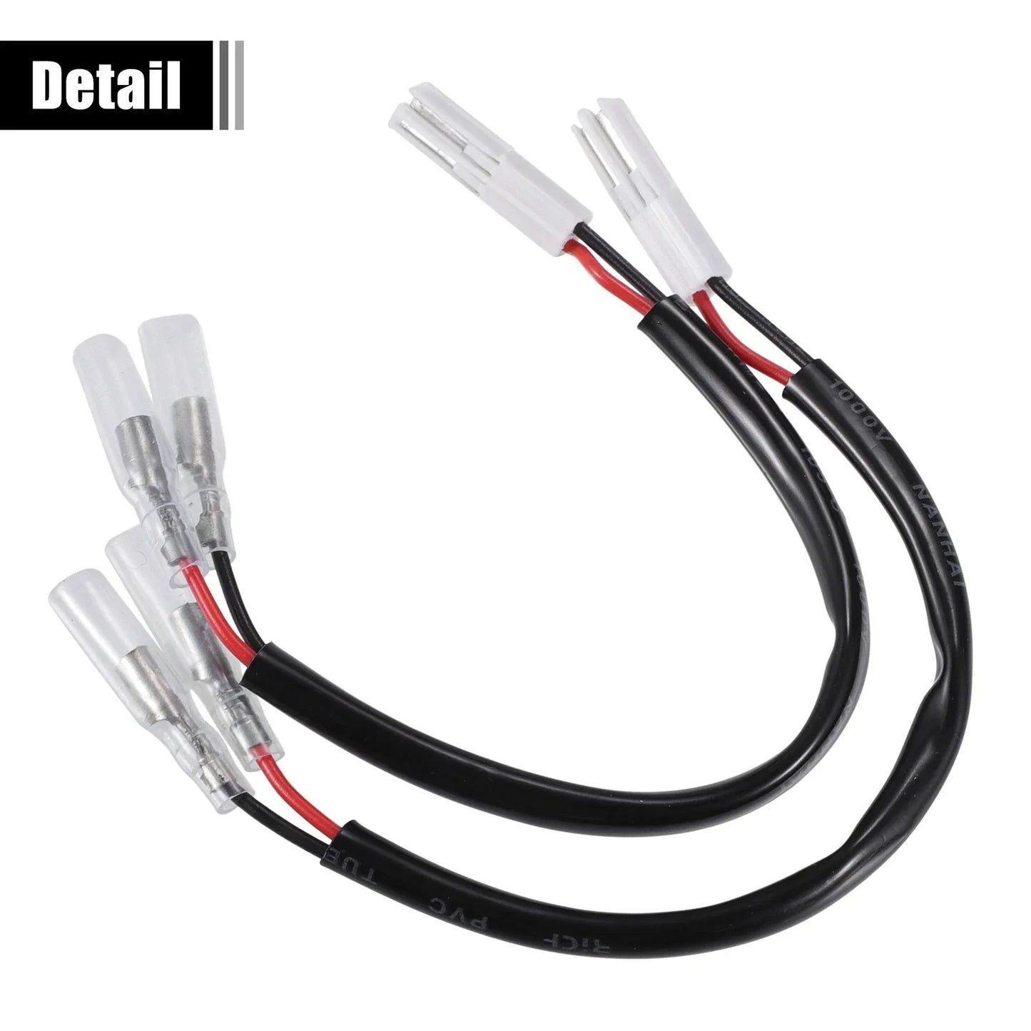 Motorcycle Turn Signal Cable Adapter Connector for Honda  - 4 x Pcs