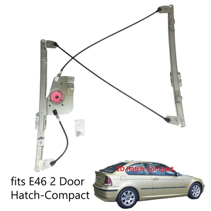 Front Right Window Regulator W/o Motor for BMW 3 Series E46 2-Door (1998–2005)
