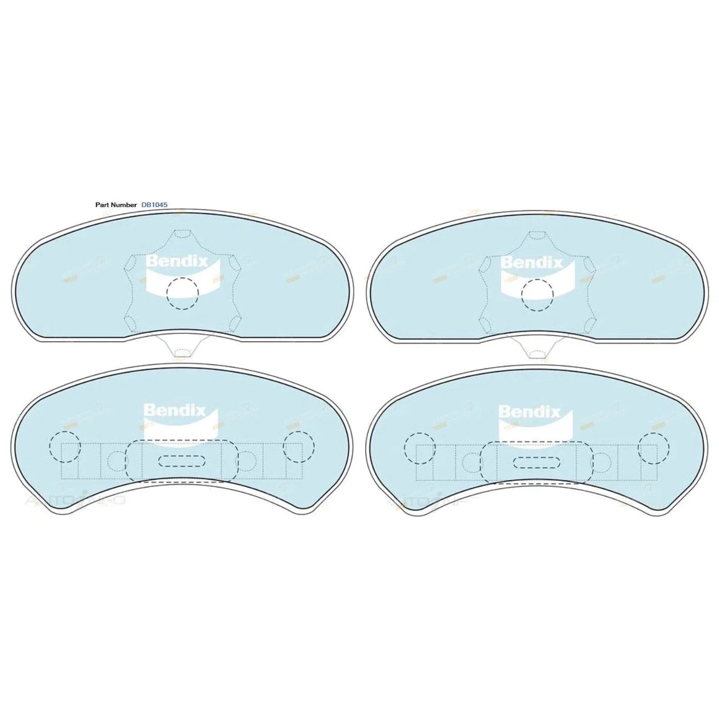 GCT Front Disc Brake Pads Set for Ford Fairlane (1972-1988)