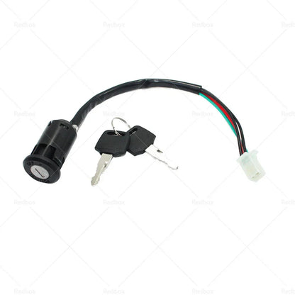 4 Wire Ignition Key Barrel Switch for 50cc 110cc 125cc 150cc PIT Quad ATV