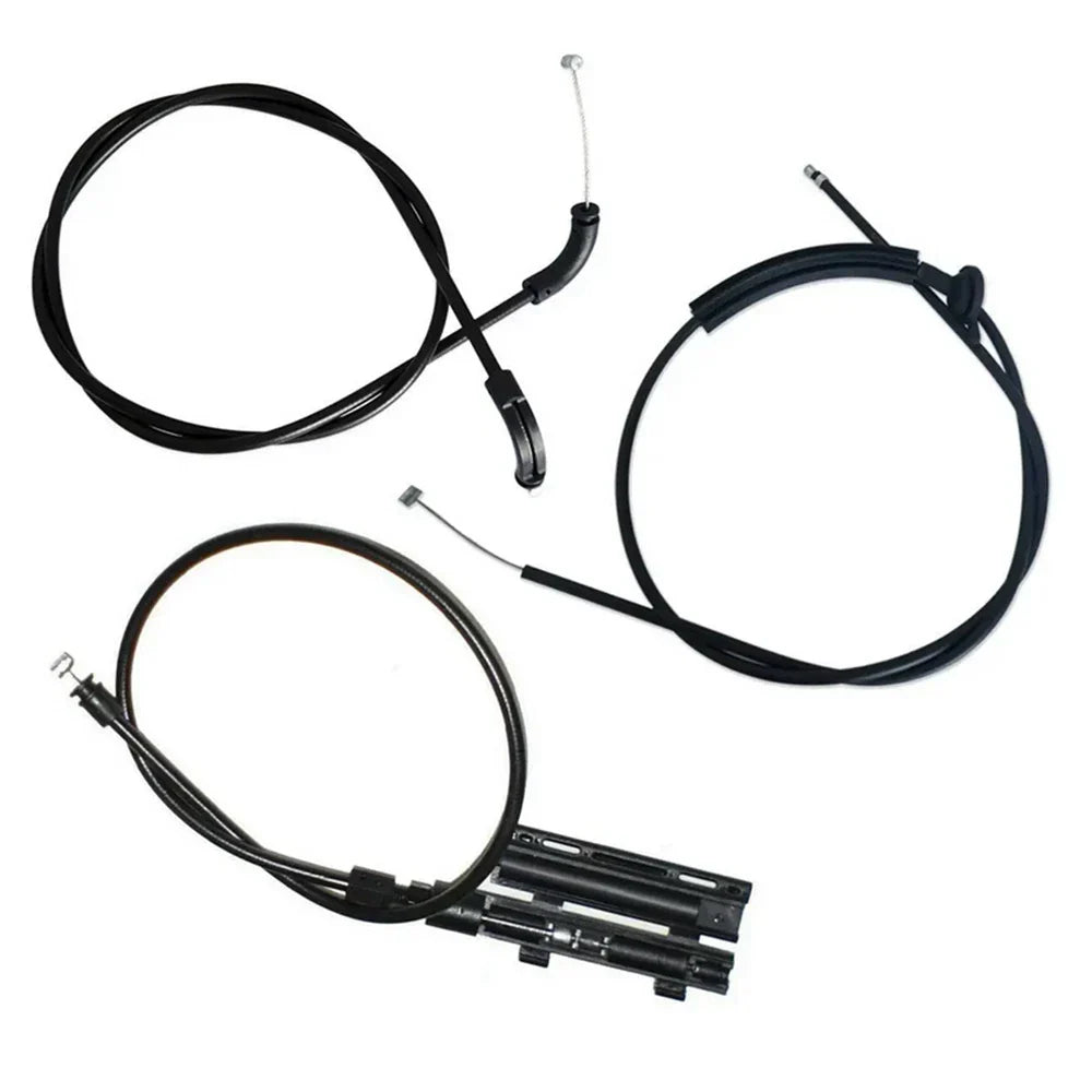 3Pcs Bonnet Release Cable Kit for BMW 7 Series E65 E66 (2002-2008)