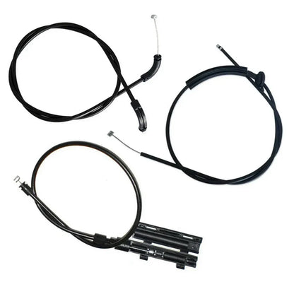 3Pcs Bonnet Release Cable Kit for BMW 7 Series E65 E66 (2002-2008)